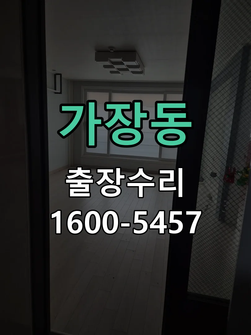 가장동 본체 분리 및 내부 점검