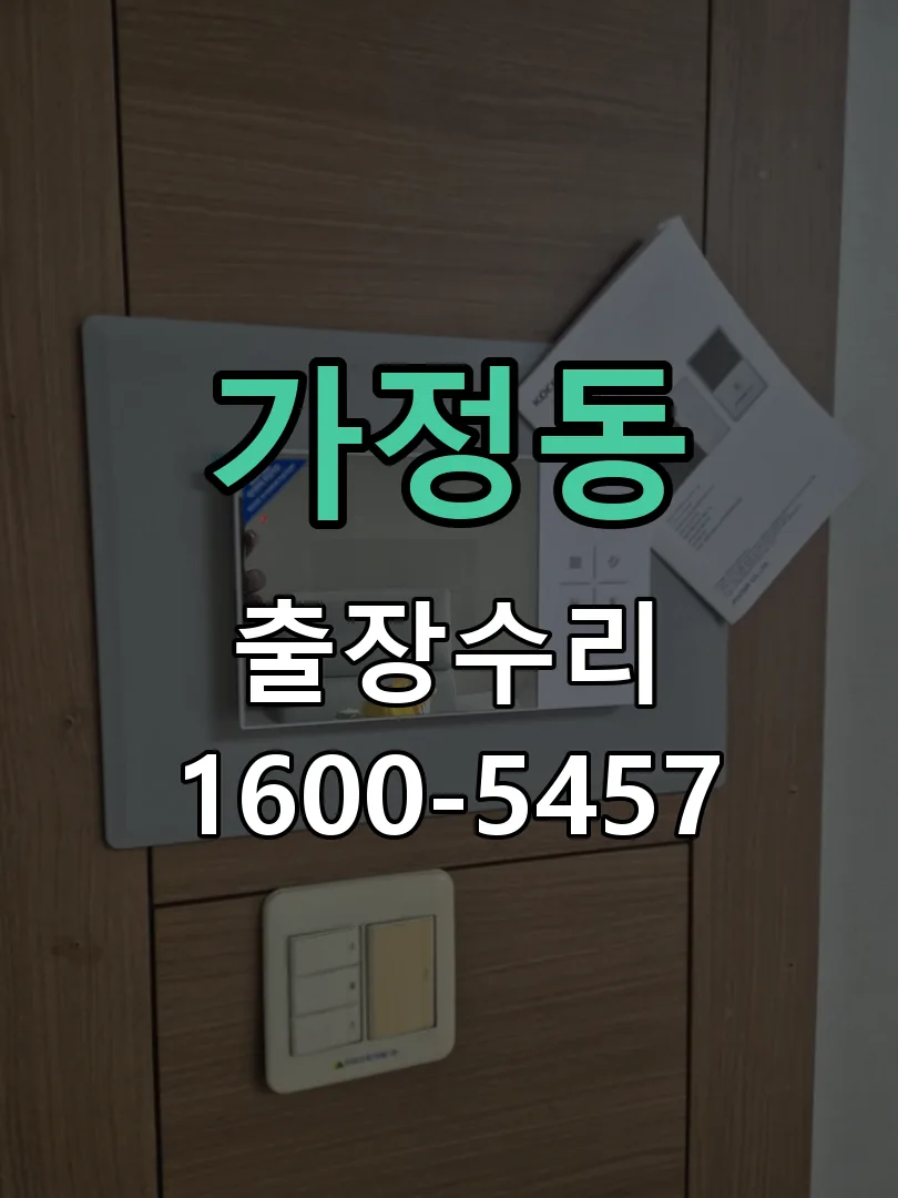 가정동 잠금장치 동작 확인
