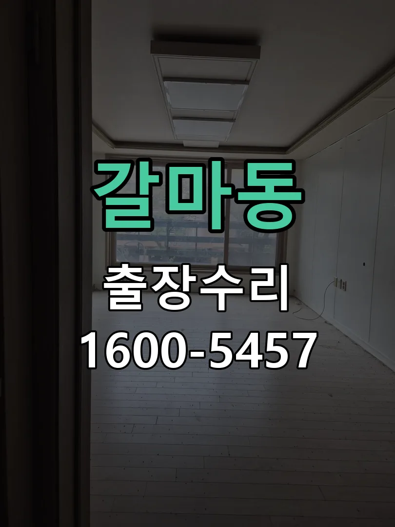 갈마동 현장 도착 후 상태 확인