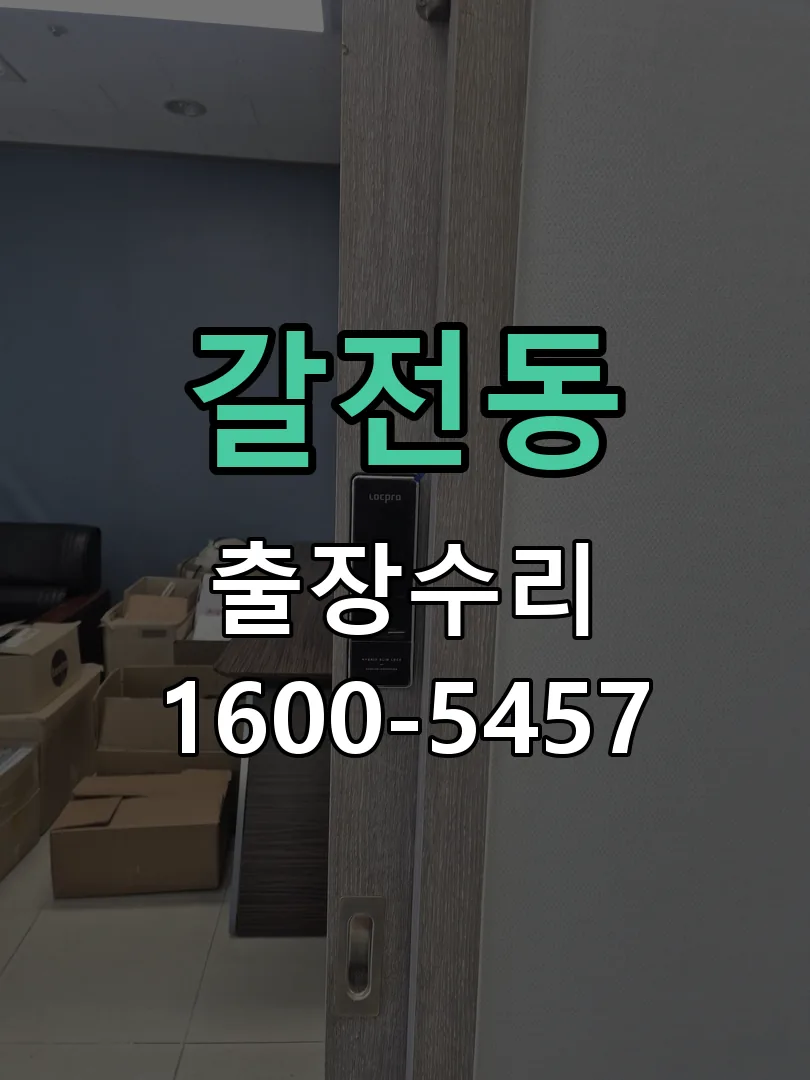 갈전동 도어락 열쇠 출장 수리