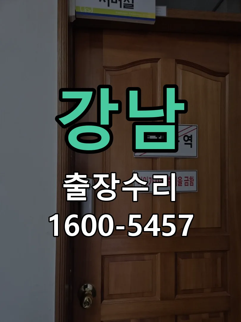 강남 잠금장치 동작 확인
