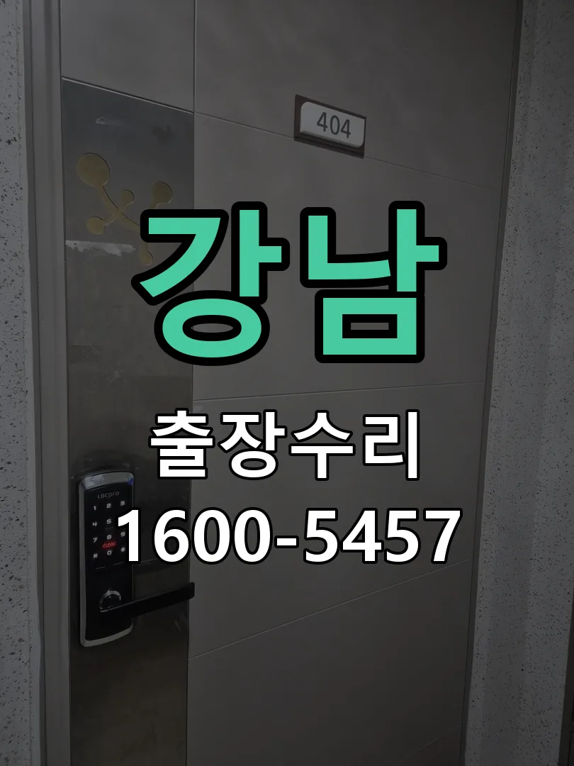 강남 도어락 열쇠 출장 수리