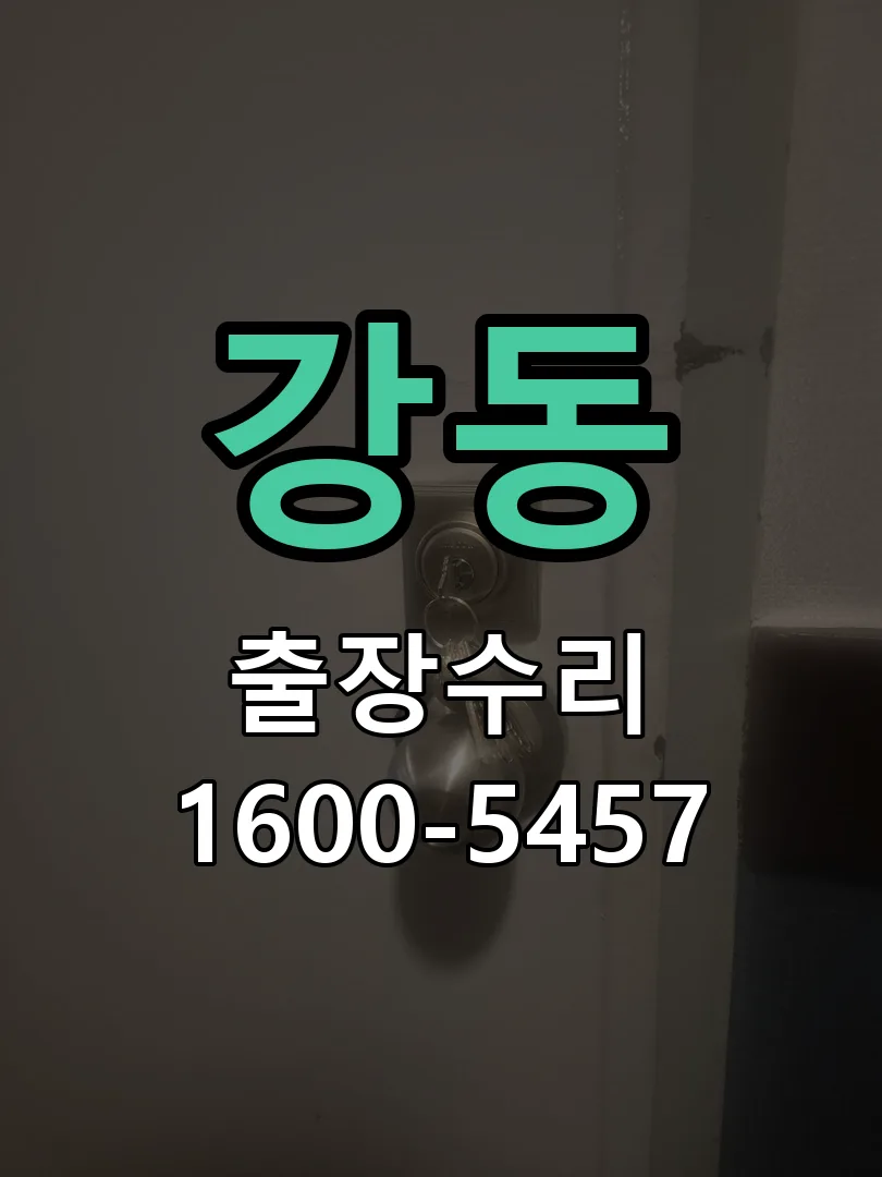 강동 도어락 열쇠 출장 수리