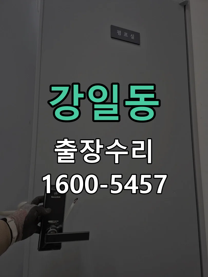 강일동 현장 도착 후 상태 확인