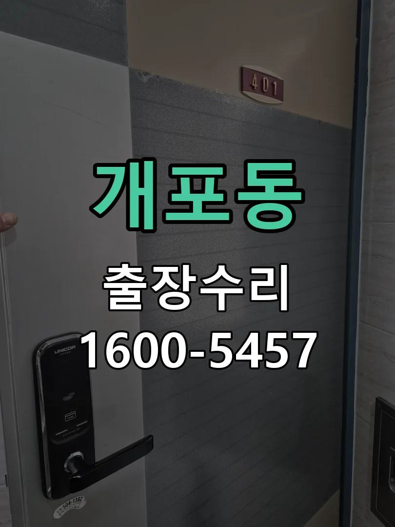 개포동 잠금장치 동작 확인