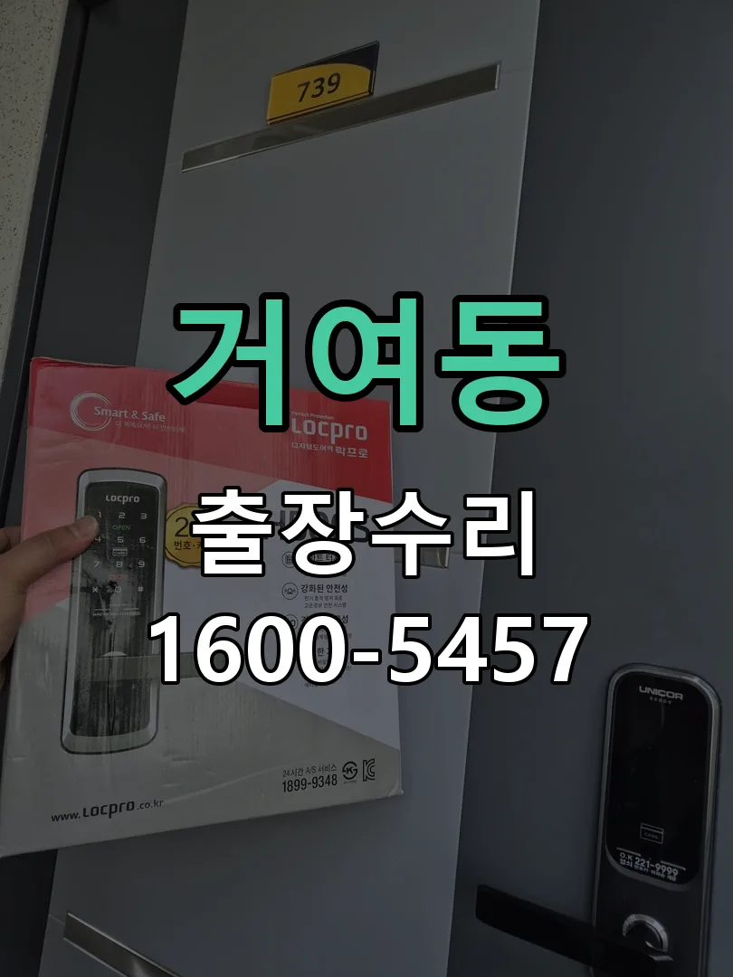 거여동 작업 완료 후 정상 작동 확인