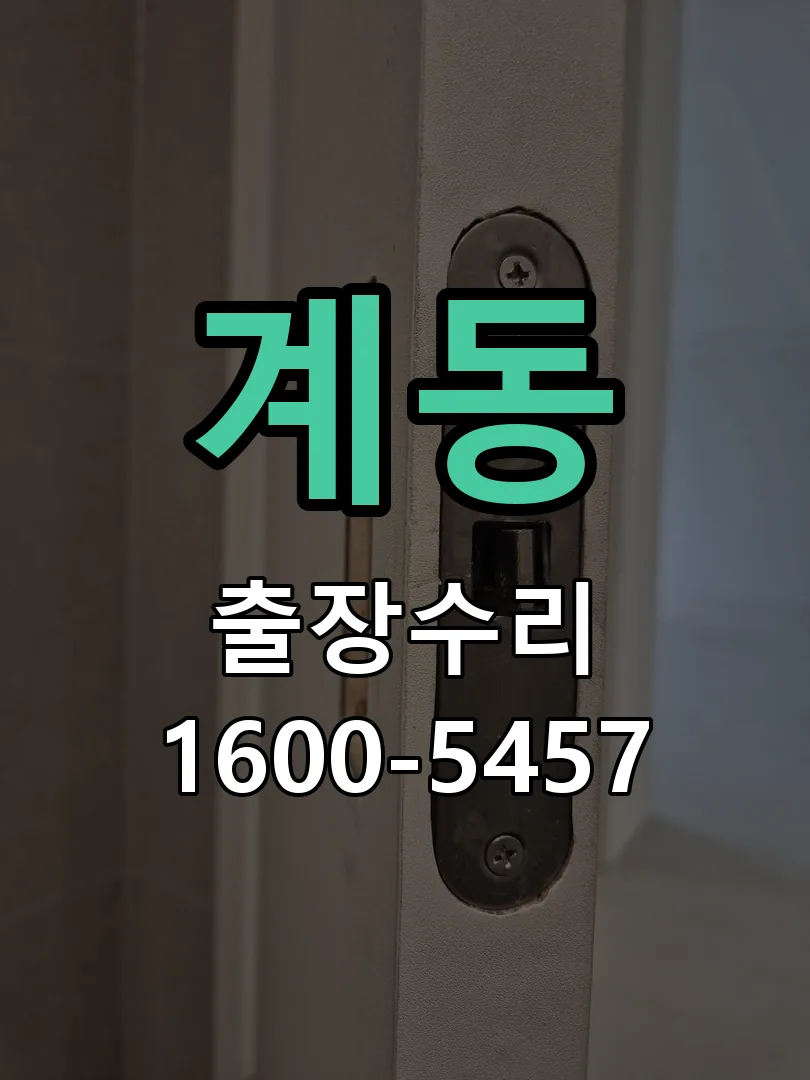 계동 도어락 열쇠 출장 수리
