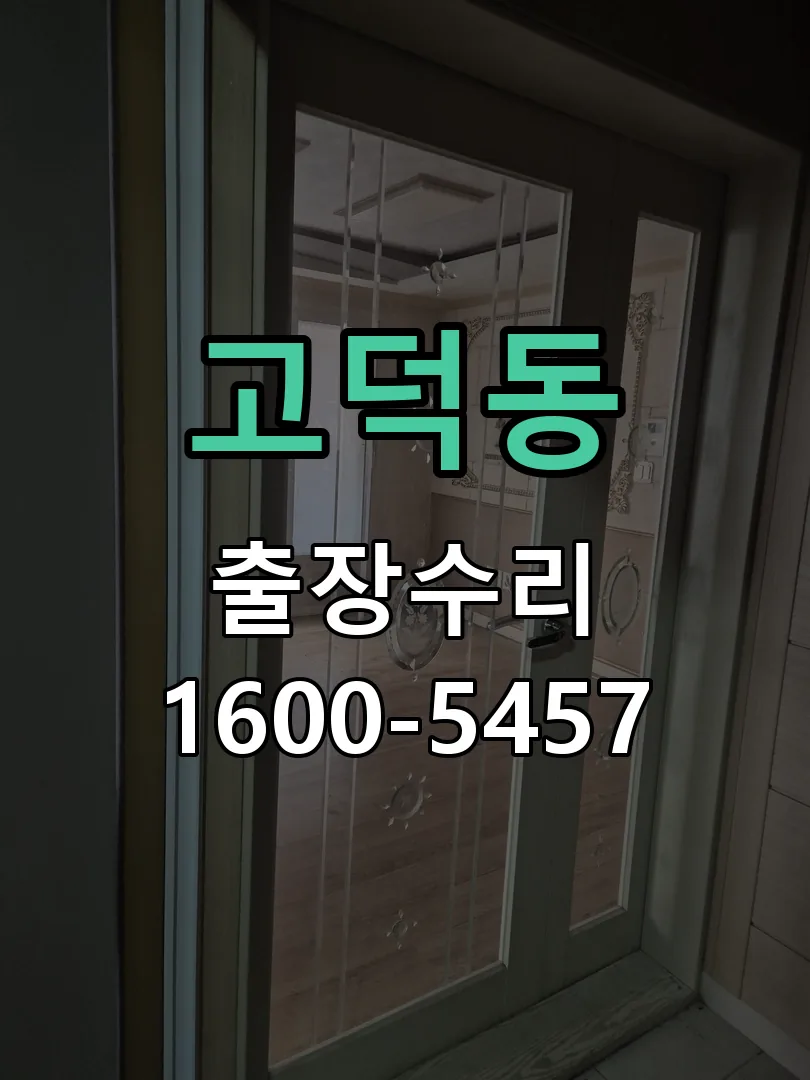 고덕동 잠금장치 동작 확인