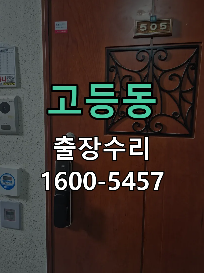 고등동 현장 도착 후 상태 확인
