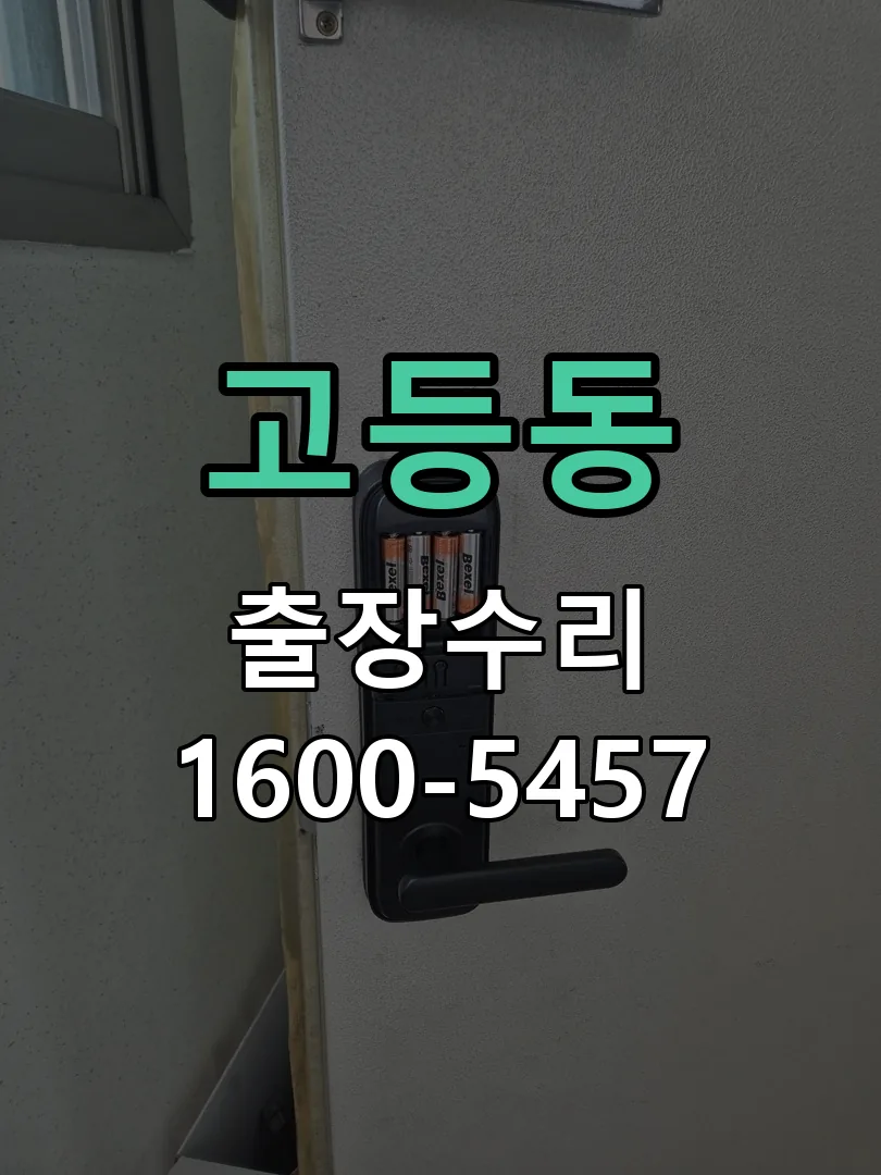 고등동 잠금장치 동작 확인