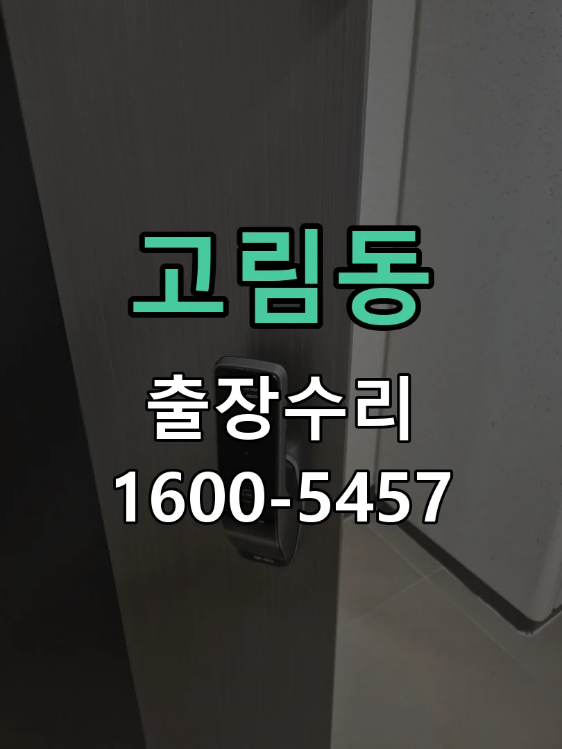 고림동 도어락 열쇠 출장 수리
