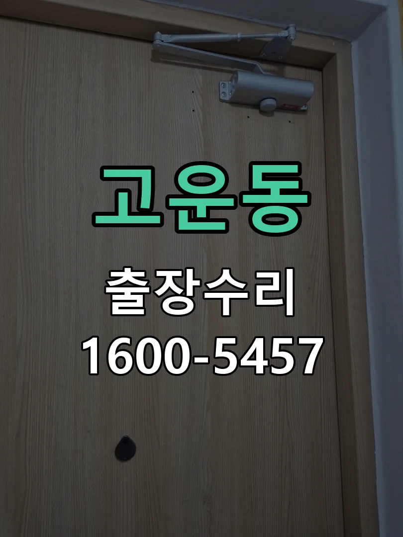 고운동 도어락 열쇠 출장 수리