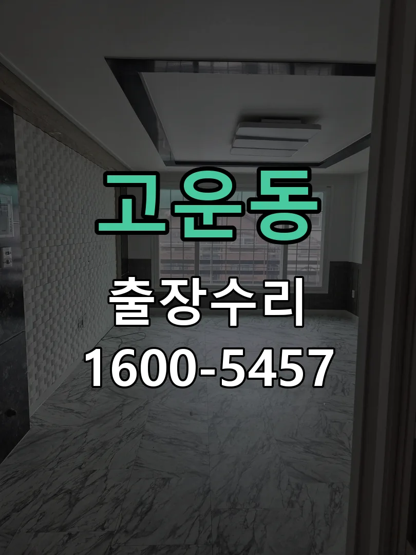 고운동 현장 도착 후 상태 확인