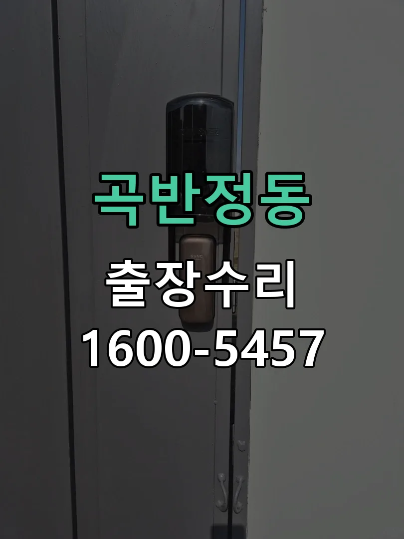 곡반정동 도어락 열쇠 출장 수리