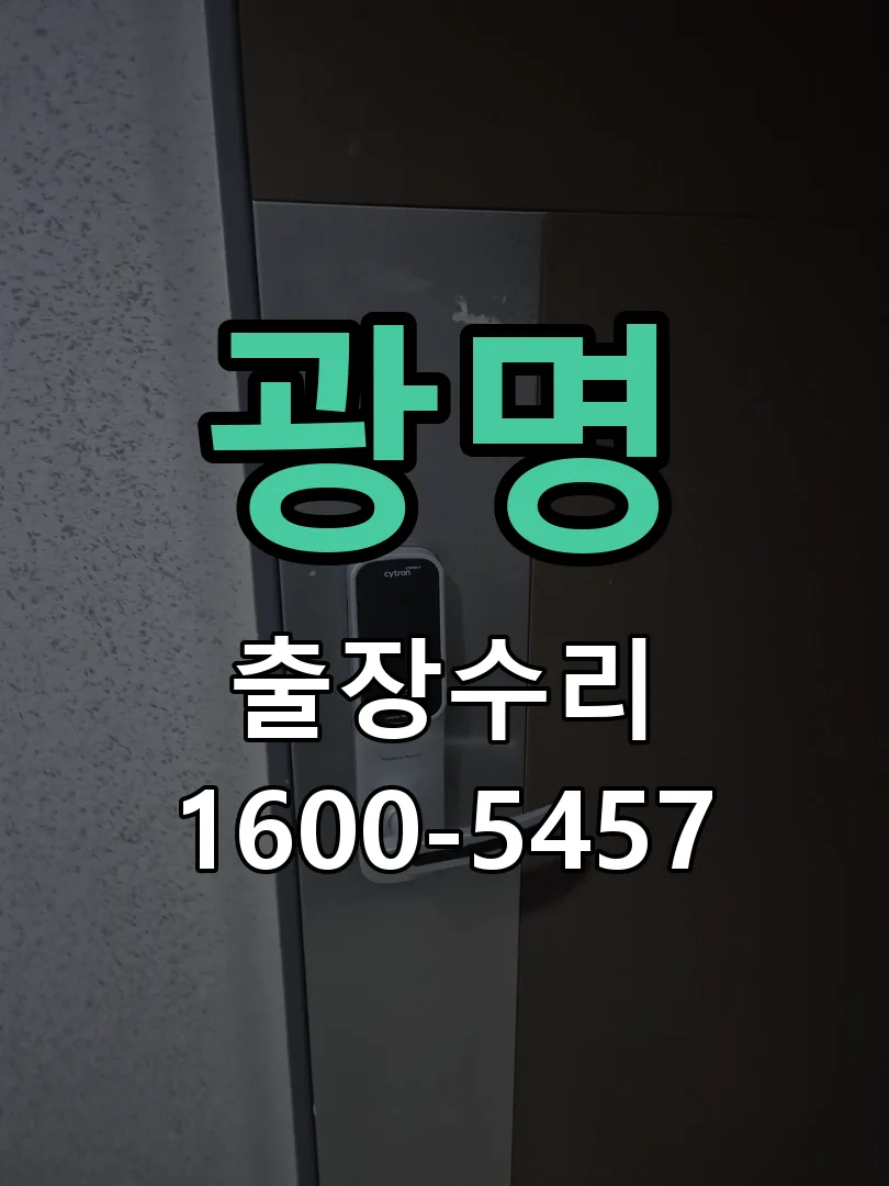 광명 작업 완료 후 정상 작동 확인