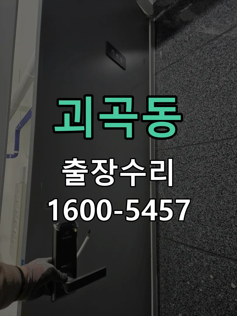 괴곡동 잠금장치 동작 확인