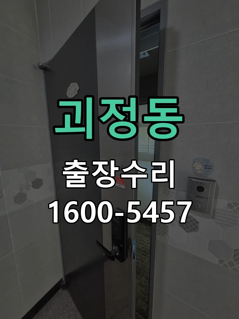 괴정동 잠금장치 동작 확인