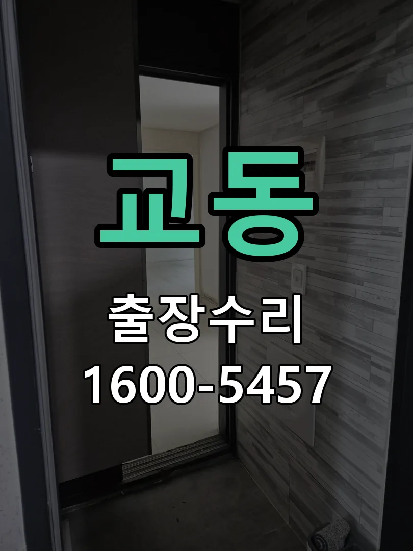 교동 잠금장치 동작 확인