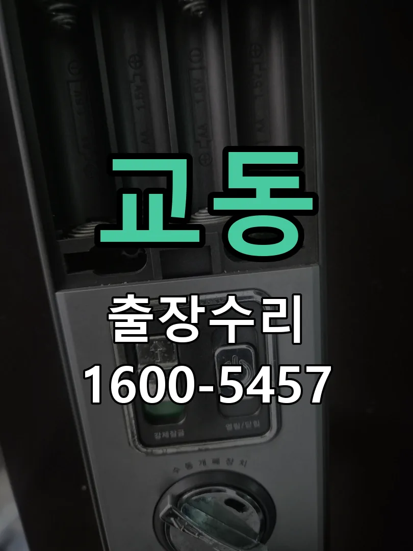 교동 교체 작업 진행