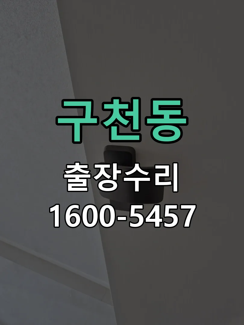 구천동 도어락 열쇠 출장 수리