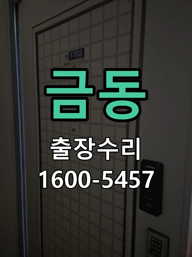 금동 도어락 열쇠 출장 수리