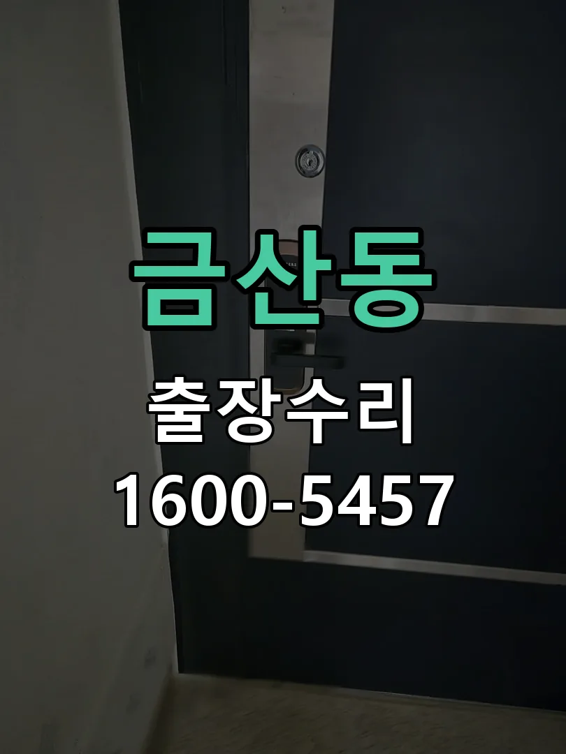 금산동 현장 도착 후 상태 확인