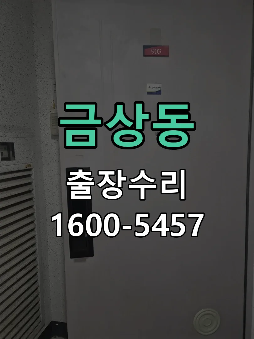 금상동 잠금장치 동작 확인