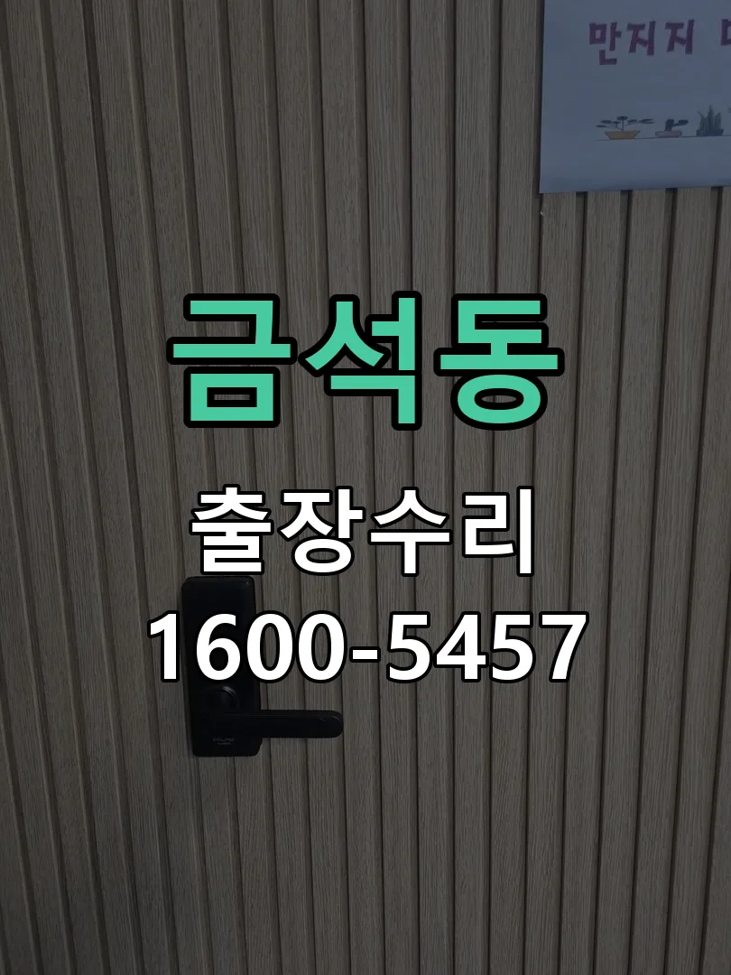 금석동 도어락 열쇠 출장 수리