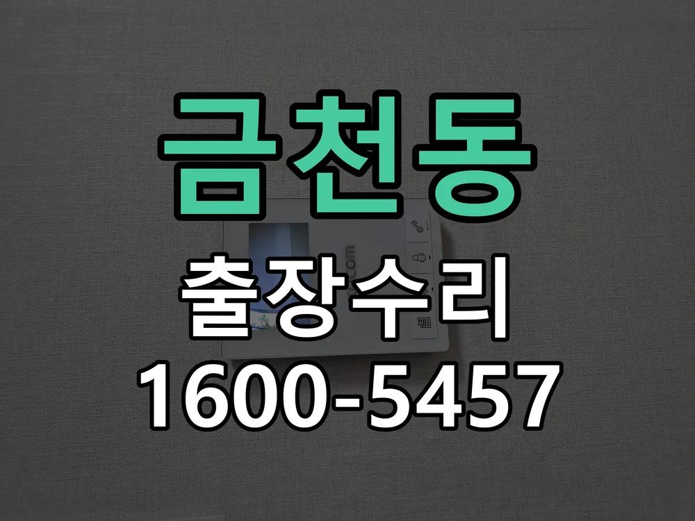 금천동 문틀 정렬 확인