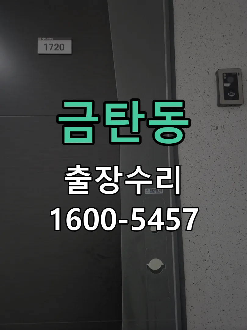 금탄동 도어락 열쇠 출장 수리