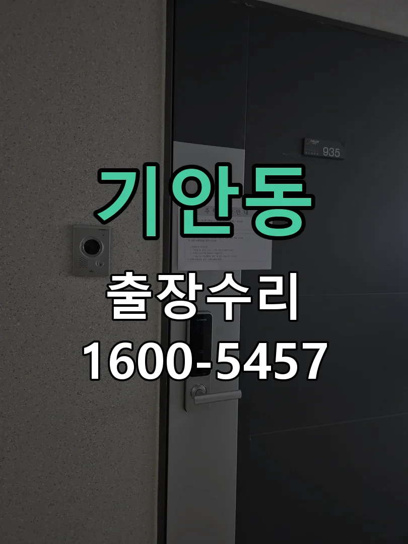 기안동 잠금장치 동작 확인