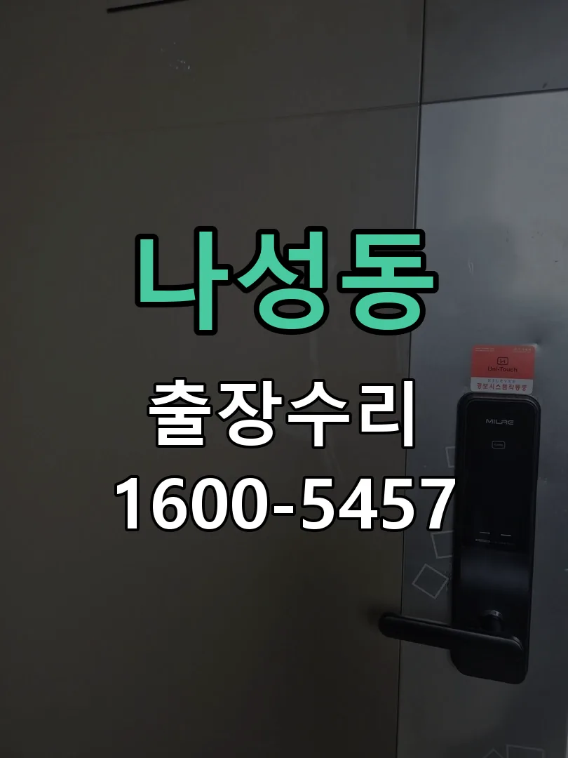 나성동 도어락 열쇠 출장 수리