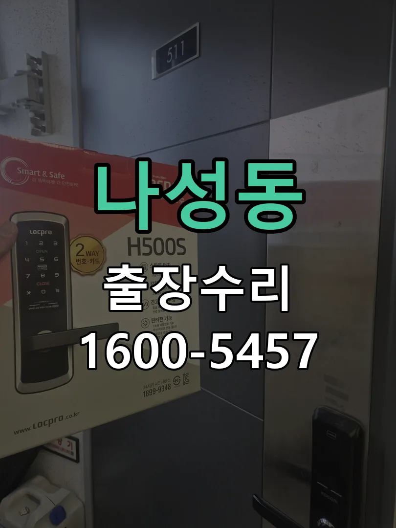 나성동 현장 도착 후 상태 확인