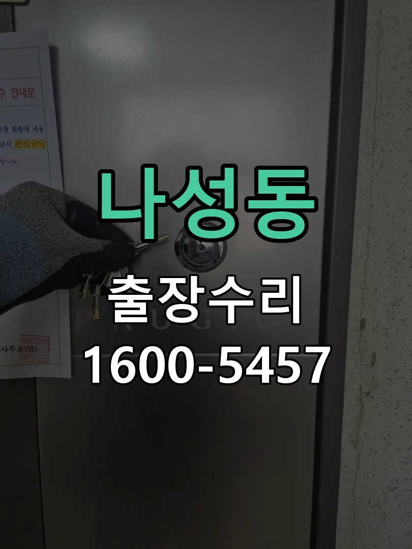 나성동 잠금장치 동작 확인