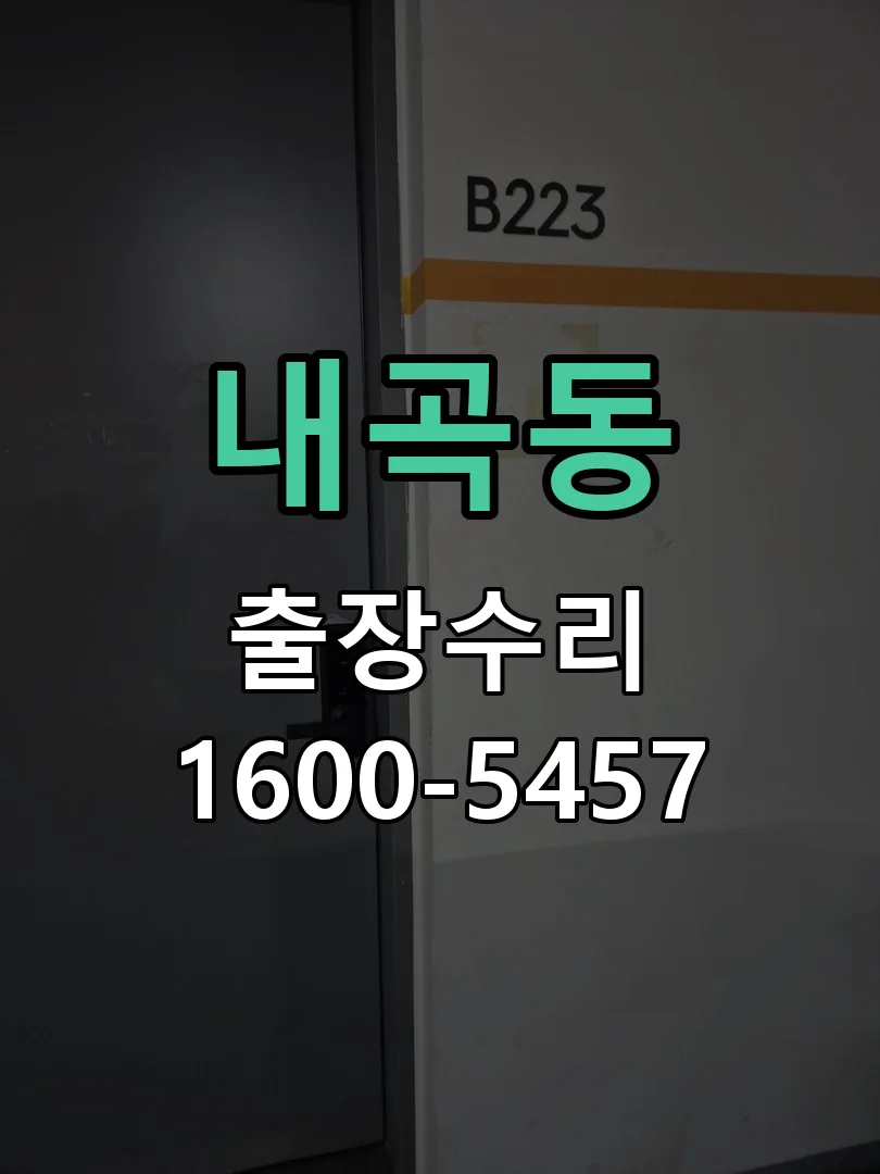 내곡동 현장 도착 후 상태 확인