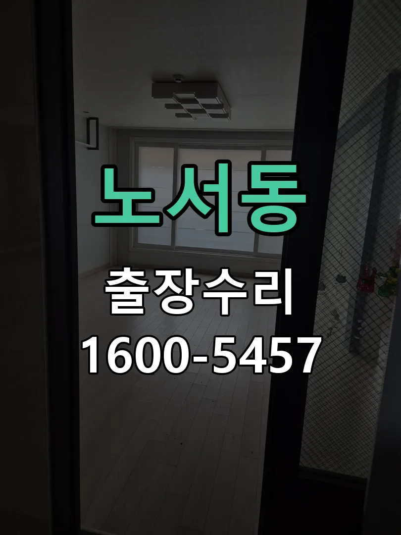 노서동 잠금장치 동작 확인
