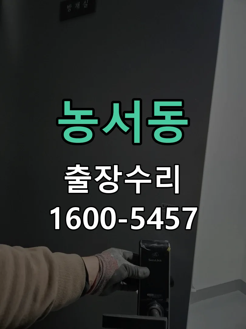 농서동 현장 도착 후 상태 확인