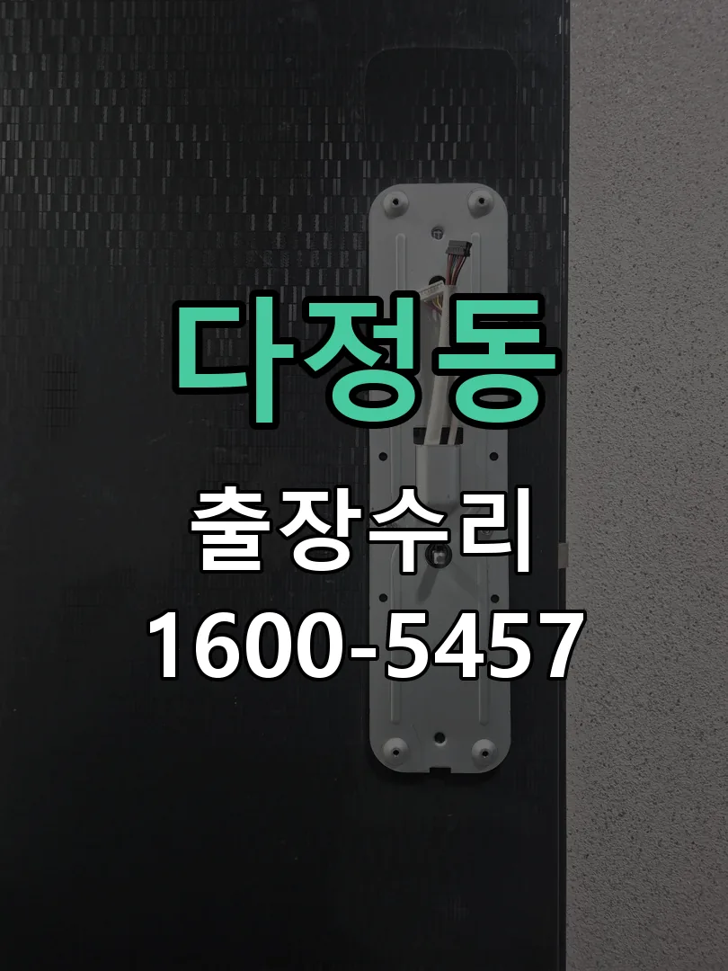 다정동 잠금장치 동작 확인