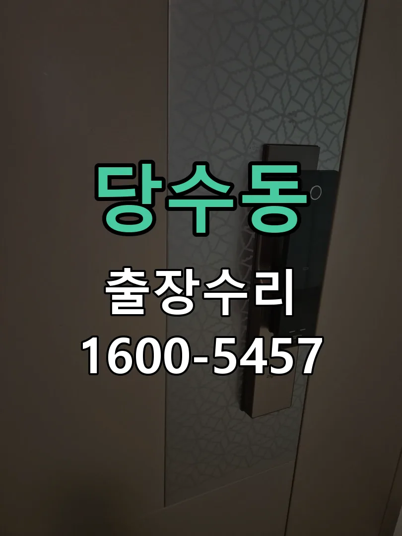 당수동 도어락 열쇠 출장 수리