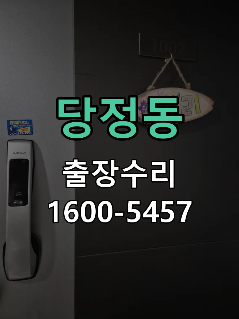 당정동 잠금장치 동작 확인