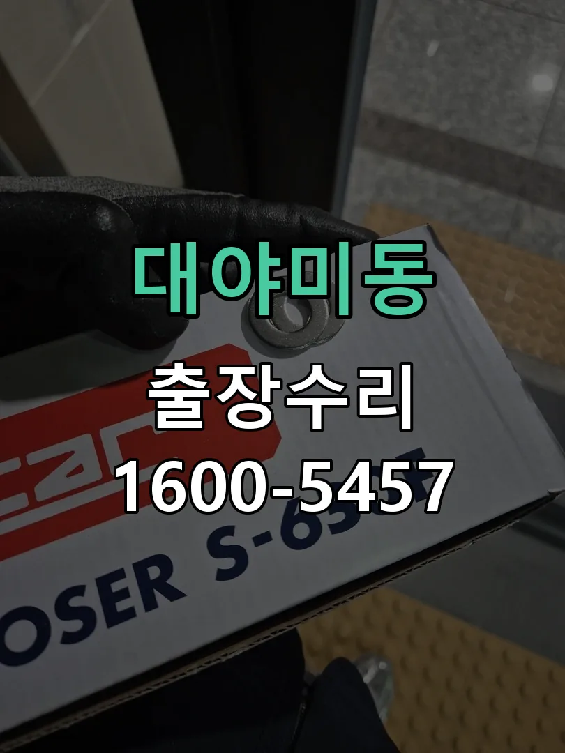 대야미동 잠금장치 동작 확인