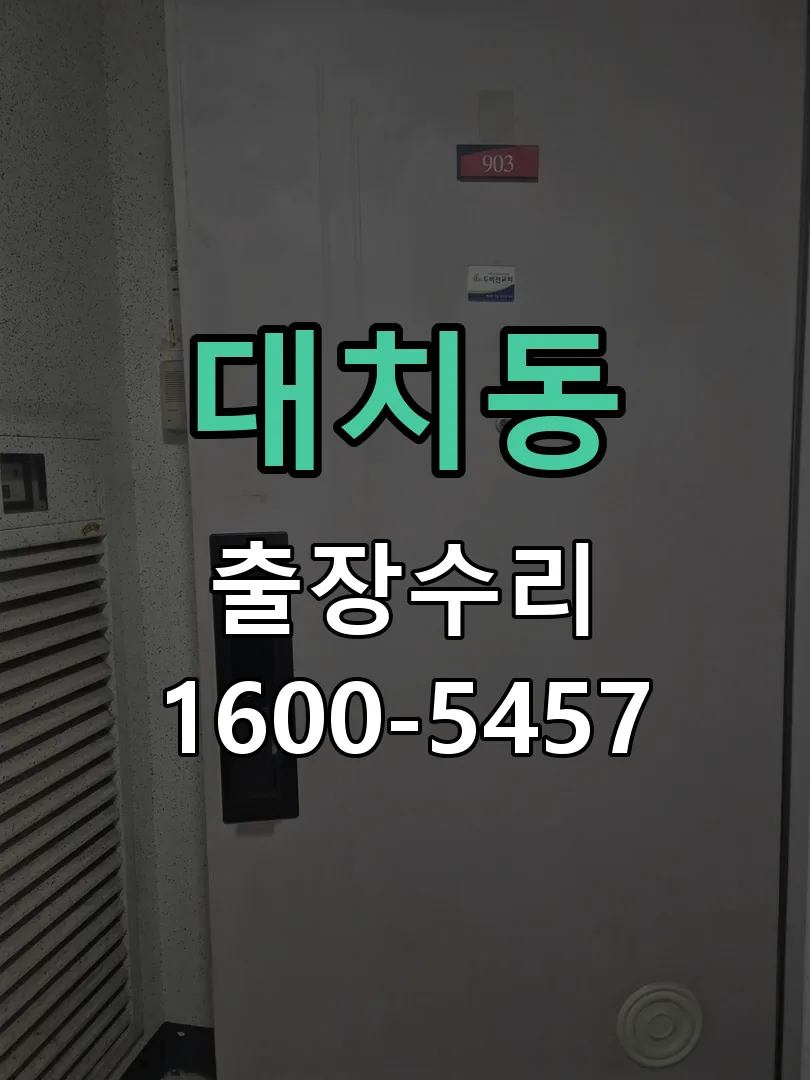 대치동 도어락 열쇠 출장 수리