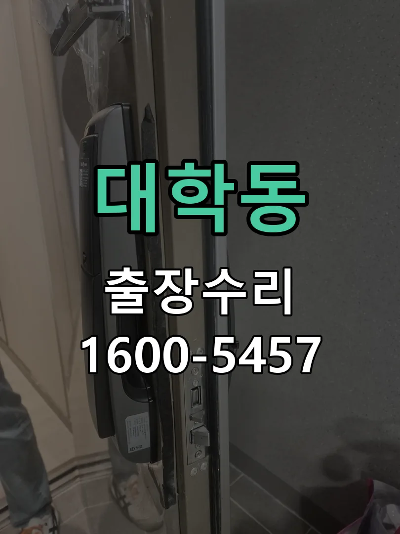 대학동 잠금장치 동작 확인
