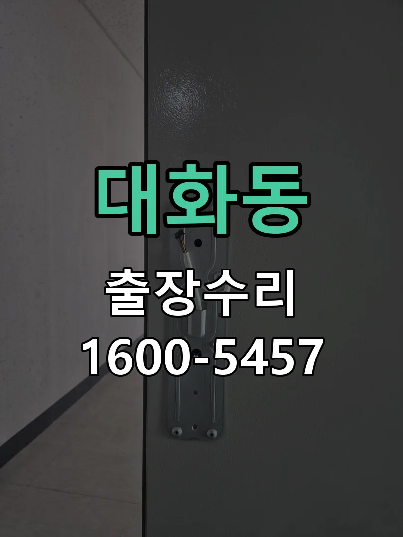 대화동 현장 도착 후 상태 확인