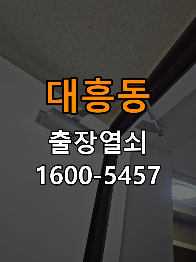 대흥동 보조키 특수키 안전고리 추가 설치 작업 완료 후 정상 작동 확인