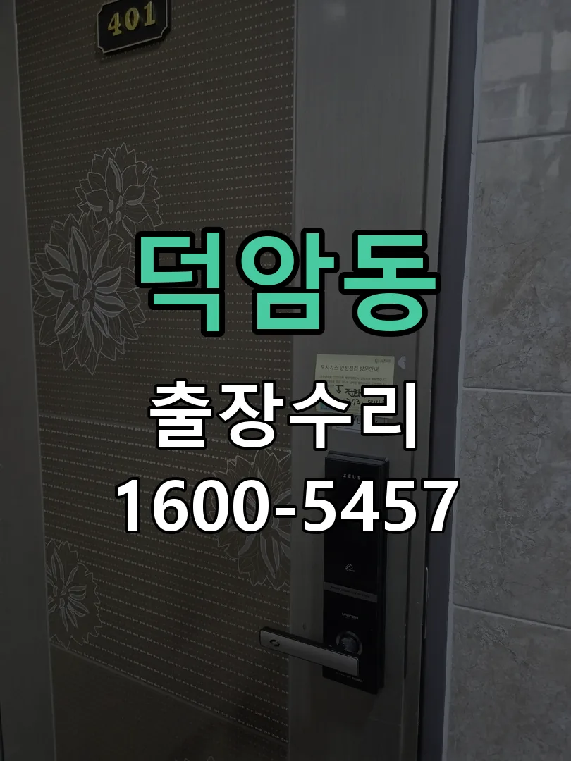 덕암동 잠금장치 동작 확인