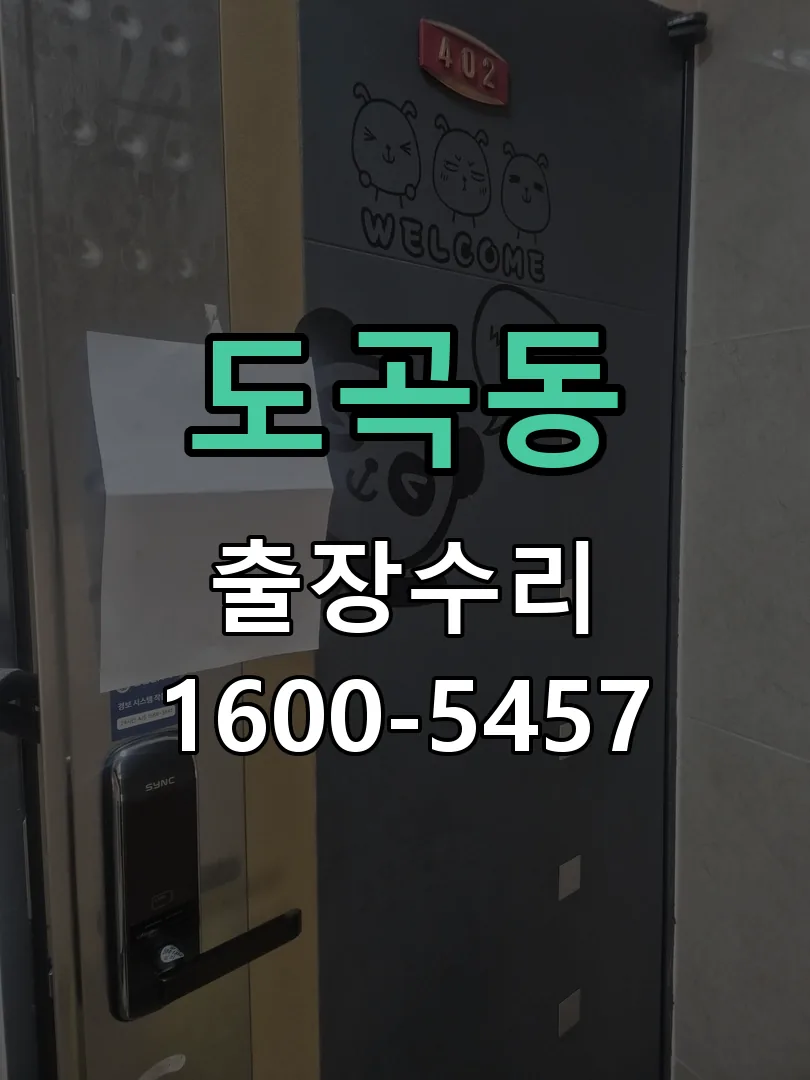 도곡동 현장 도착 후 상태 확인