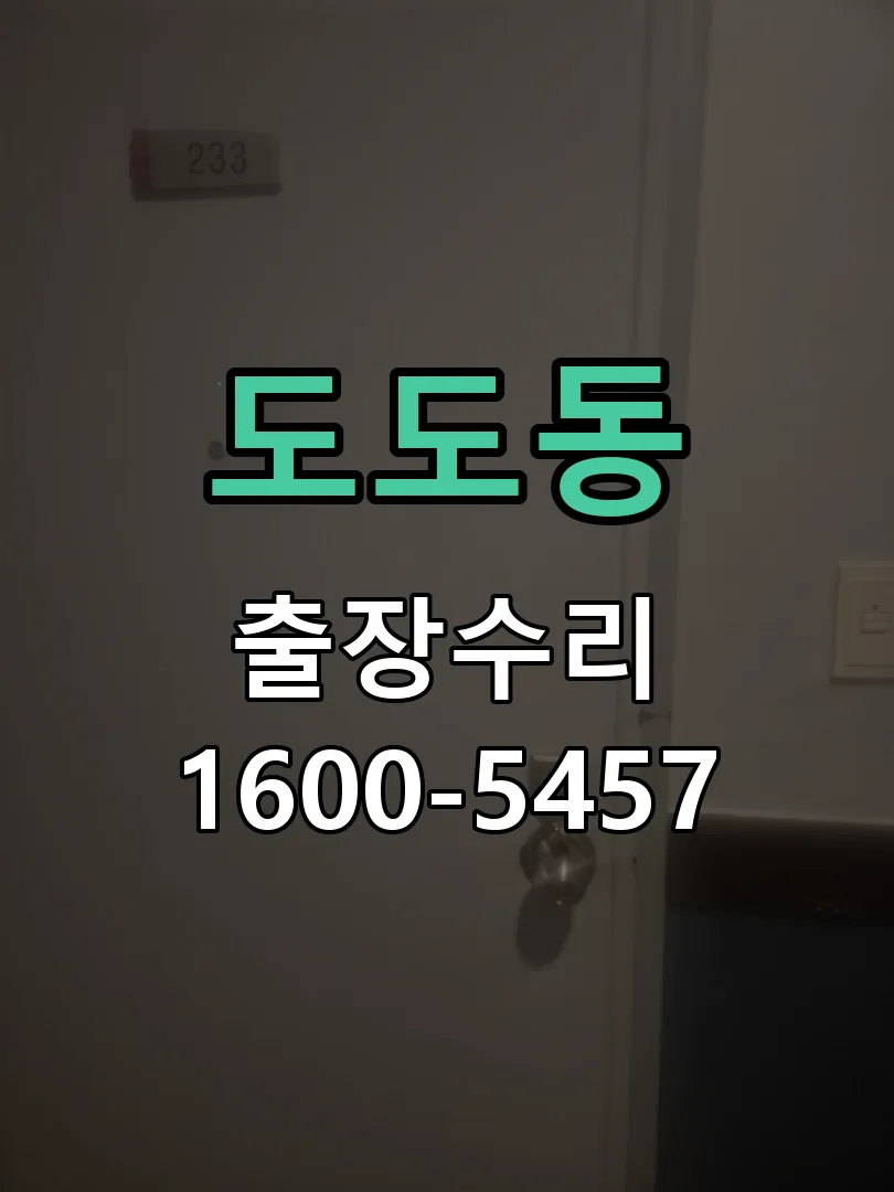 도도동 도어락 열쇠 출장 수리