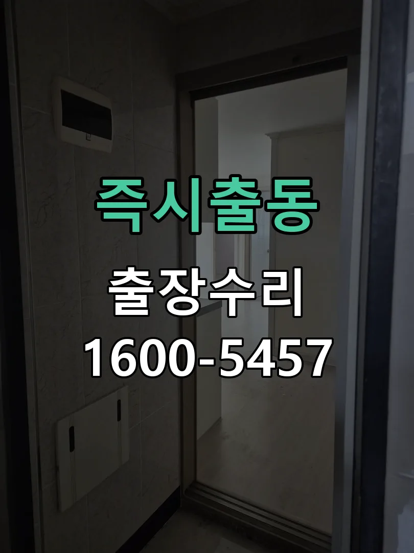 즉시출동 현장 도착 후 상태 확인