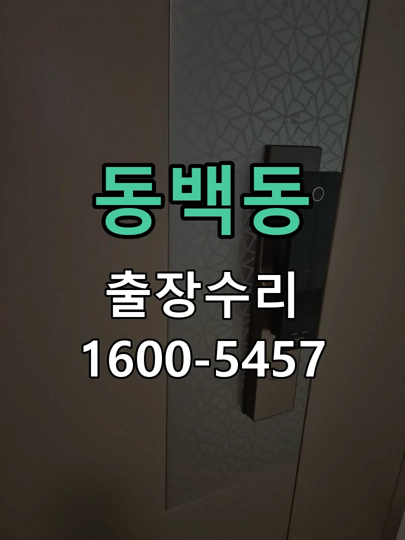 동백동 잠금장치 동작 확인